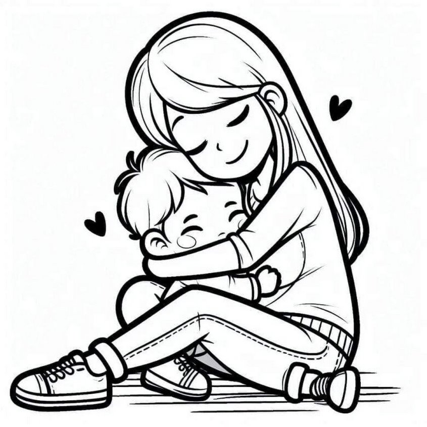 Tranh tô màu ngày 20-10 - 46 Tranh tô màu ngày 20-10 - 46