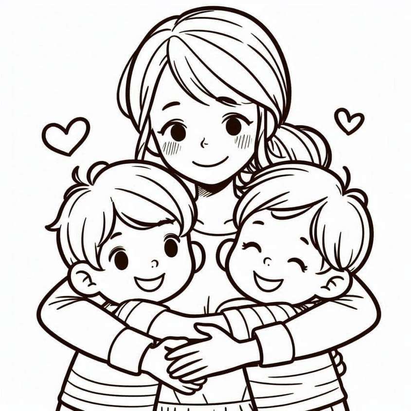 Tranh tô màu ngày 20-10 - 41 Tranh tô màu ngày 20-10 - 41