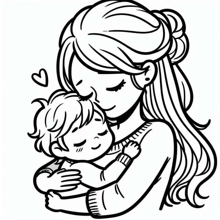 Tranh tô màu ngày 20-10 - 42 Tranh tô màu ngày 20-10 - 42