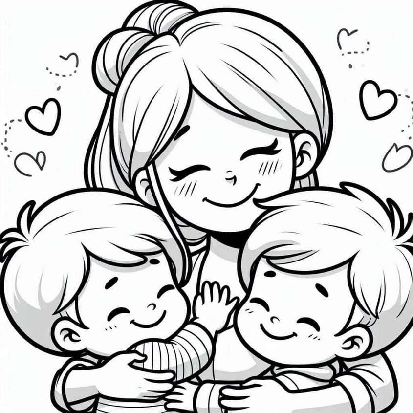 Tranh tô màu ngày 20-10 - 44 Tranh tô màu ngày 20-10 - 44