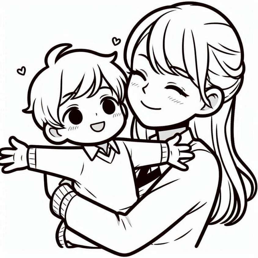 Tranh tô màu ngày 20-10 - 47 Tranh tô màu ngày 20-10 - 47