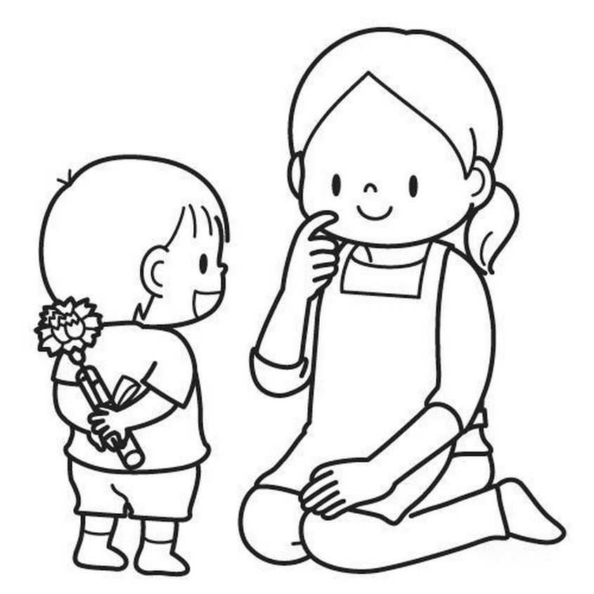 Tranh tô màu ngày 20-10 - 56 Tranh tô màu ngày 20-10 - 56