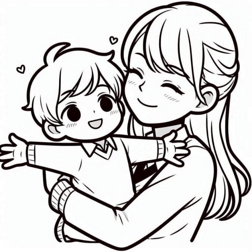 Tranh tô màu ngày 20-10 - 62 Tranh tô màu ngày 20-10 - 62