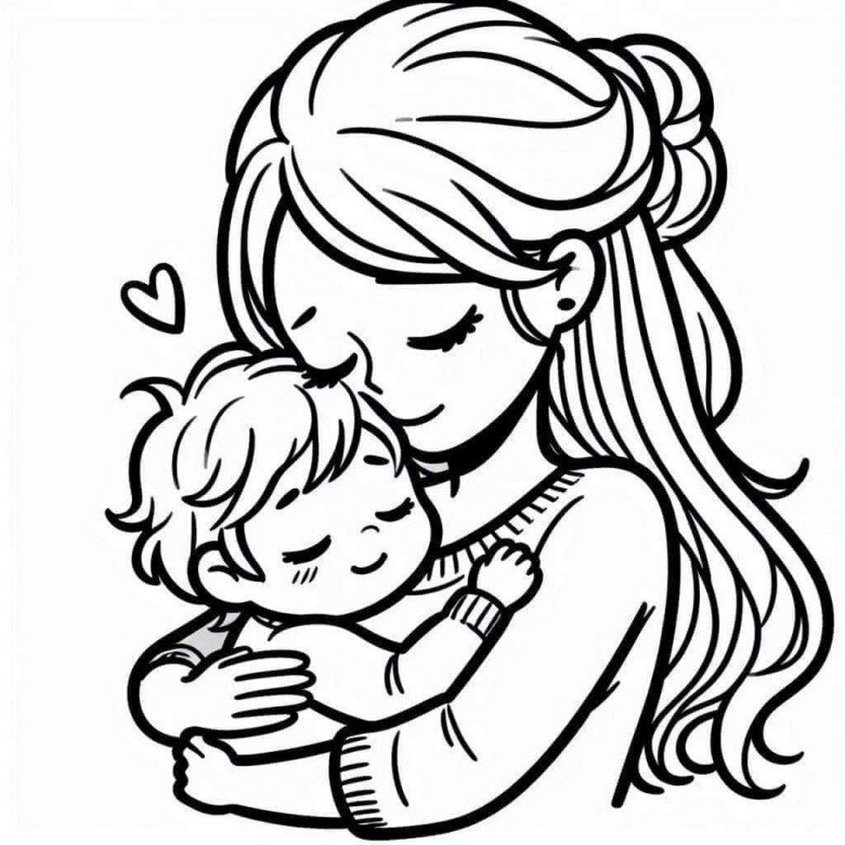 Tranh tô màu ngày 20-10 - 65 Tranh tô màu ngày 20-10 - 65