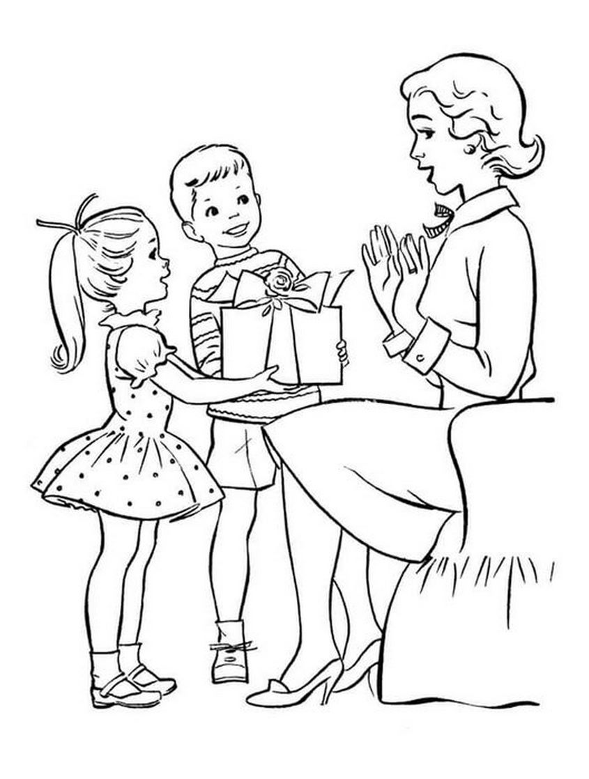 Tranh tô màu ngày 20-10 - 62 Tranh tô màu ngày 20-10 - 62