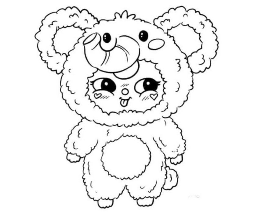 Tranh tô màu Baby Three số 4