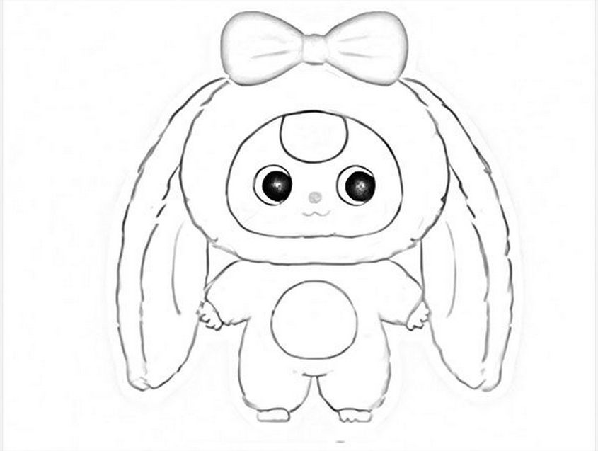 Tranh tô màu Baby Three số 2