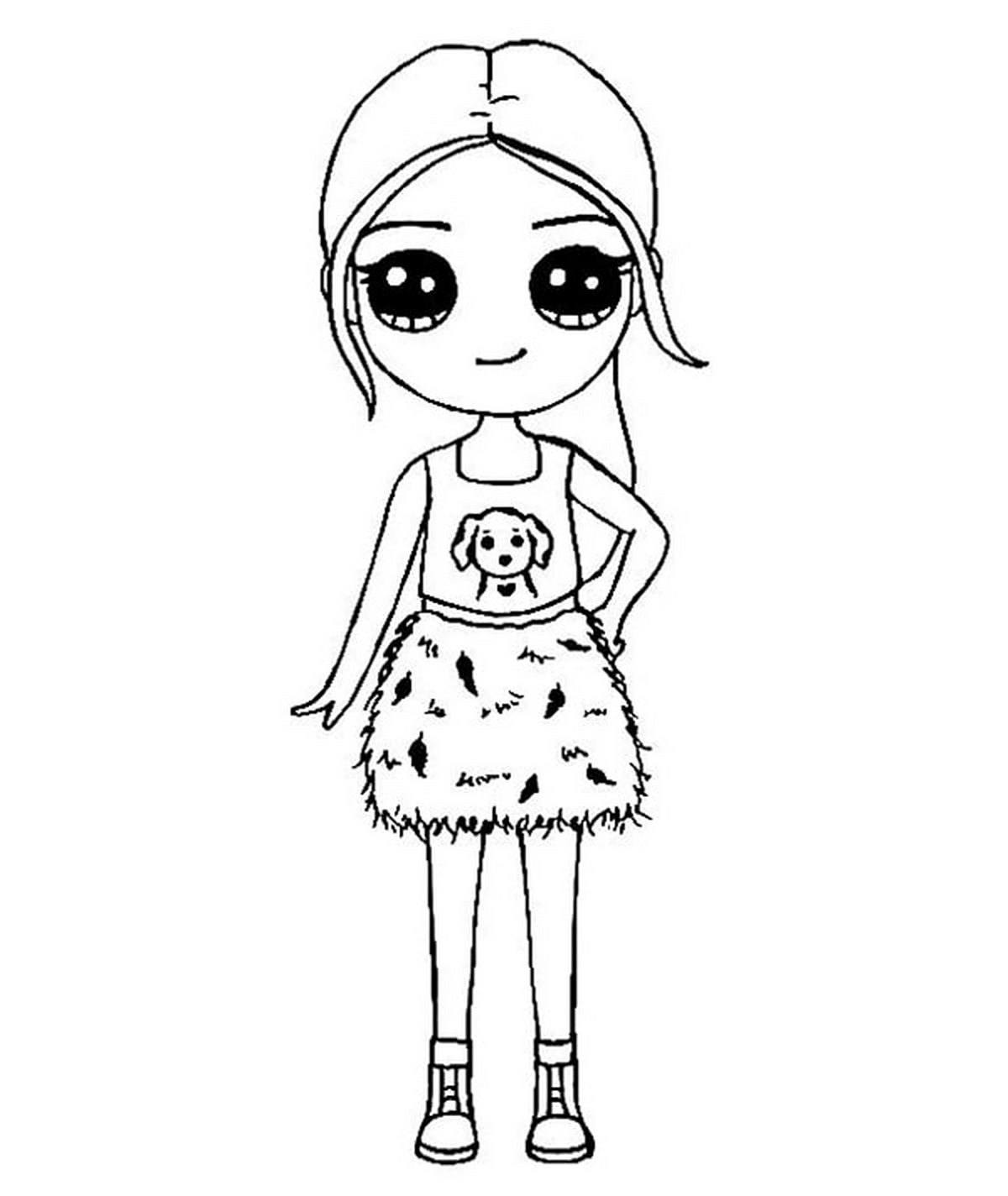 Tranh tô màu BLACKPINK chibi số 5