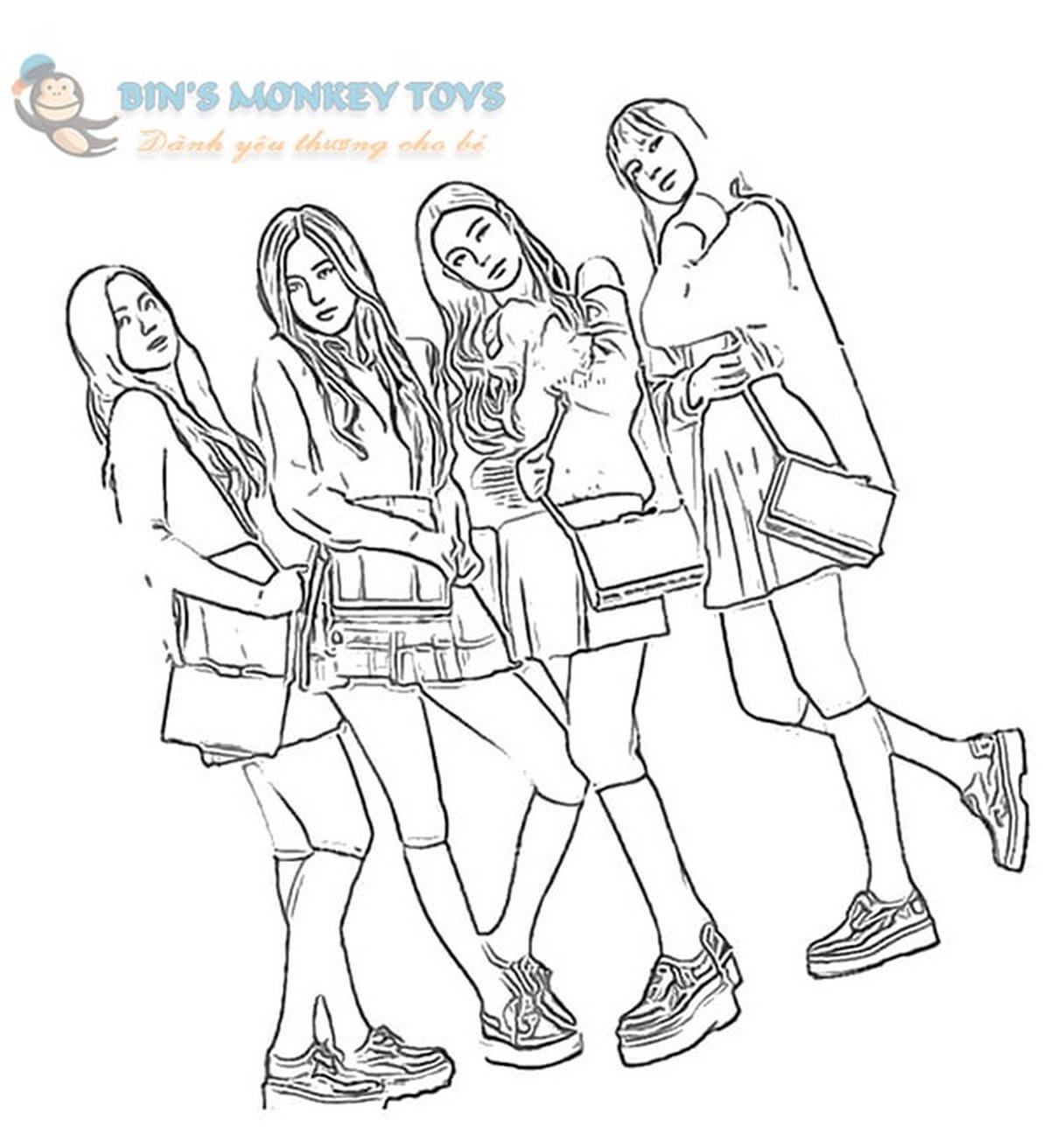 Tranh tô màu BLACKPINK số 9