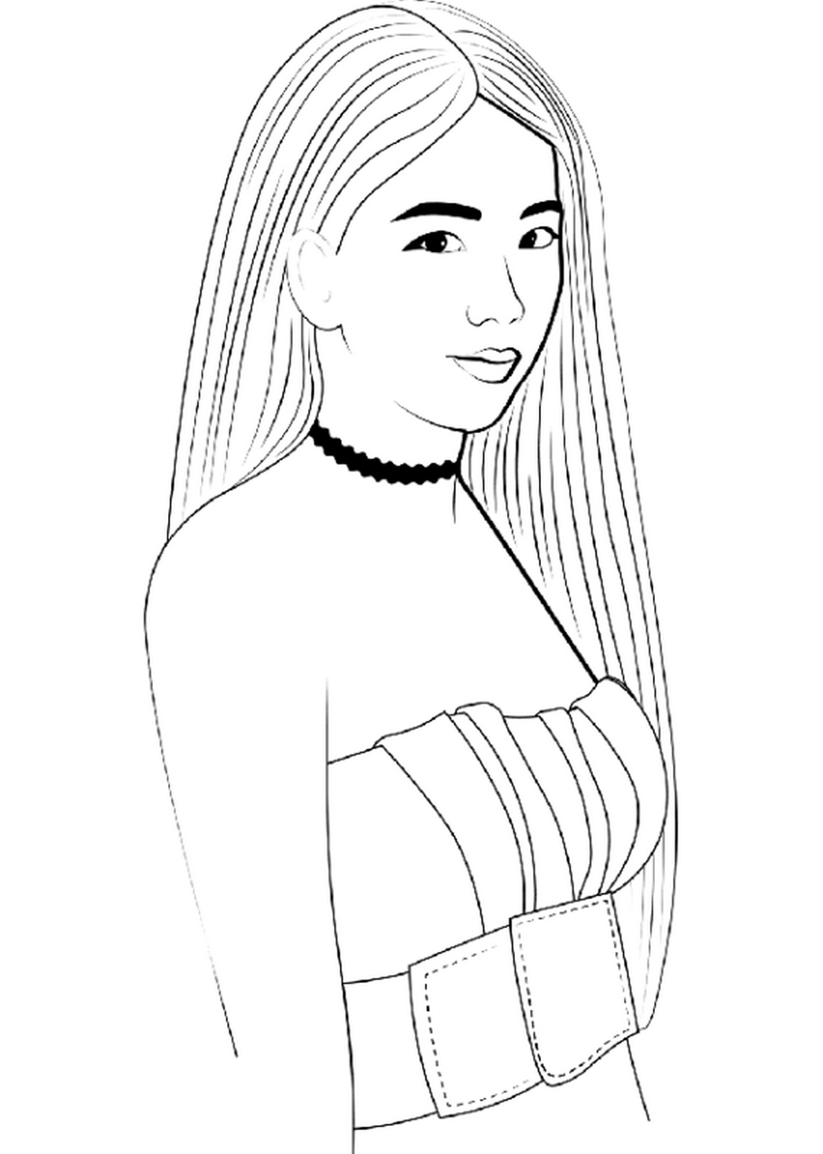 Tranh tô màu BLACKPINK Jisoo