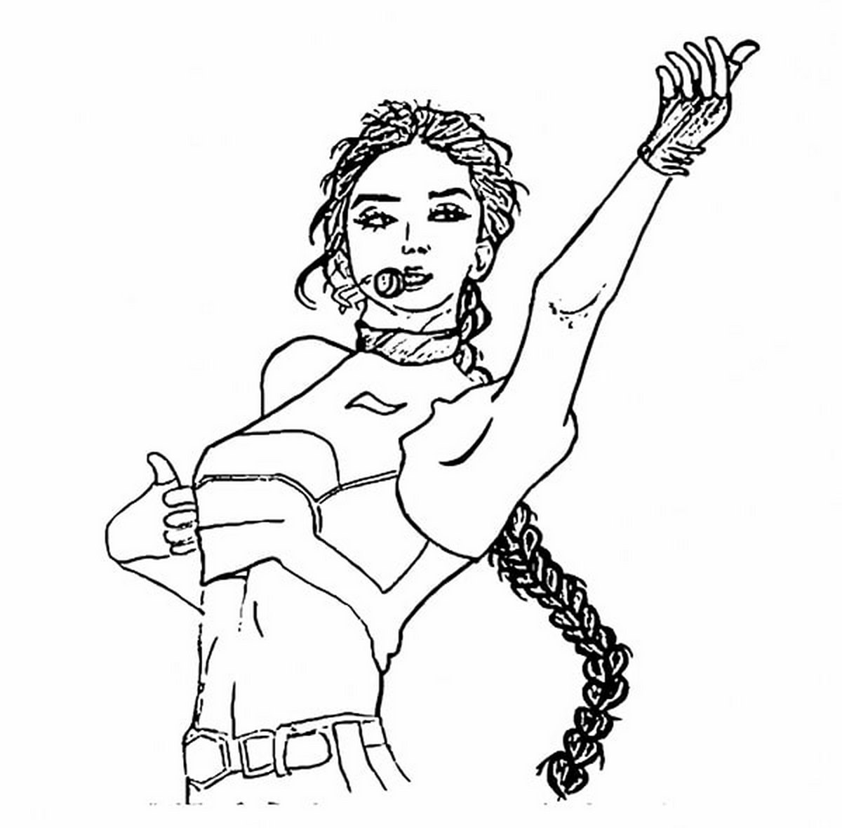 Tranh tô màu BLACKPINK Lisa