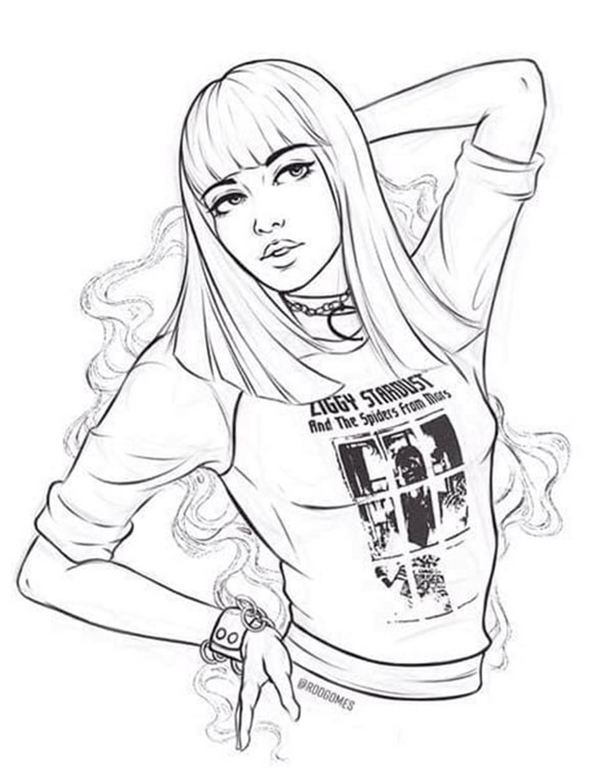 Tranh tô màu BLACKPINK Lisa