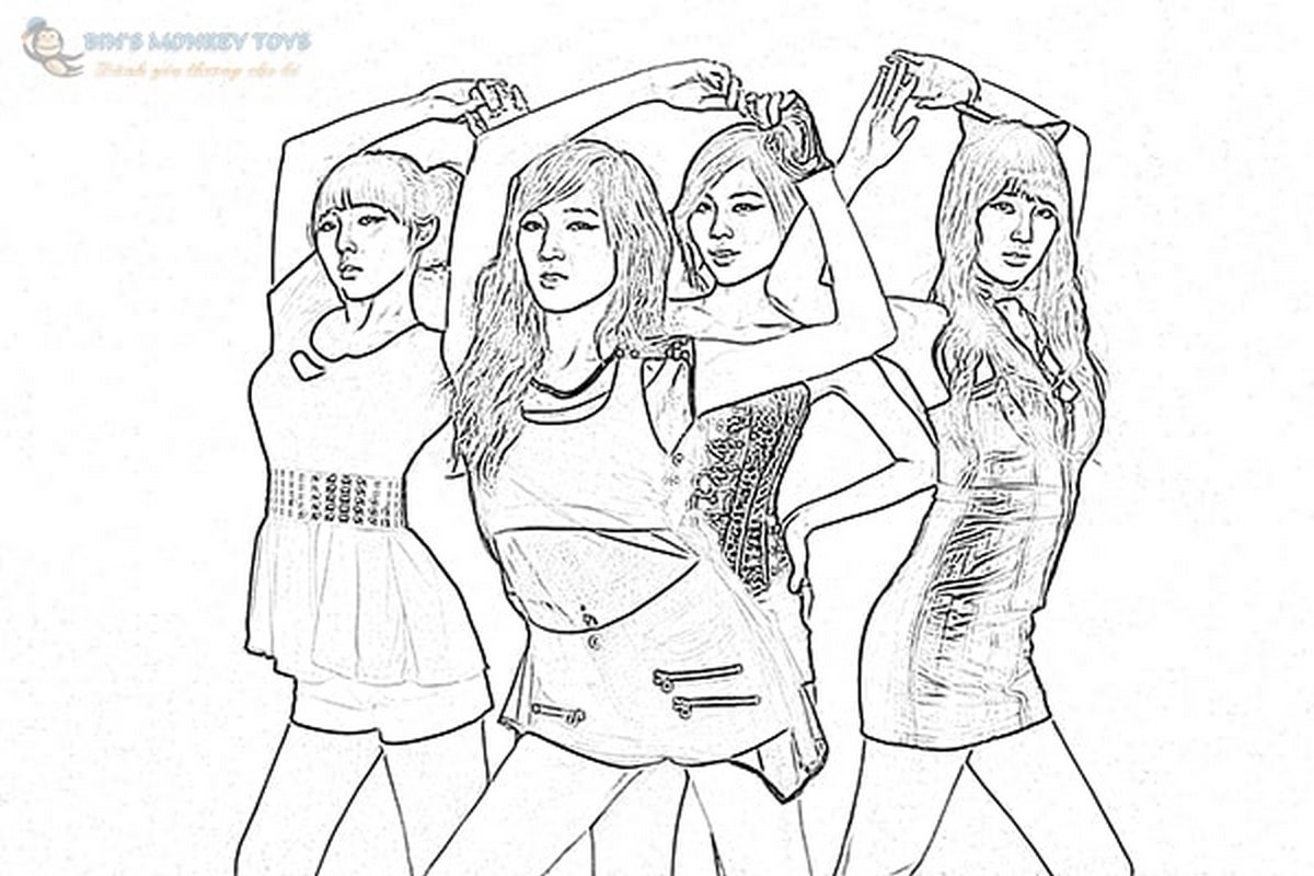 Tranh tô màu BLACKPINK số 10