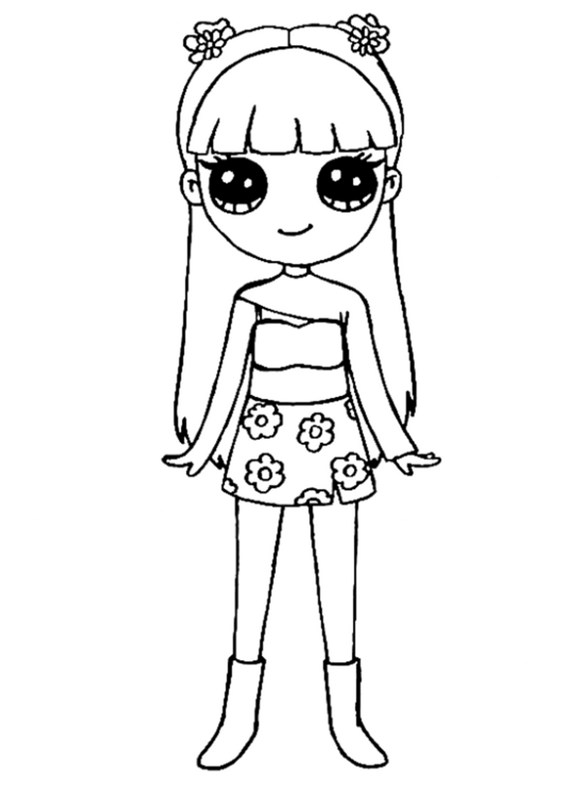 Tranh tô màu BLACKPINK chibi số 2