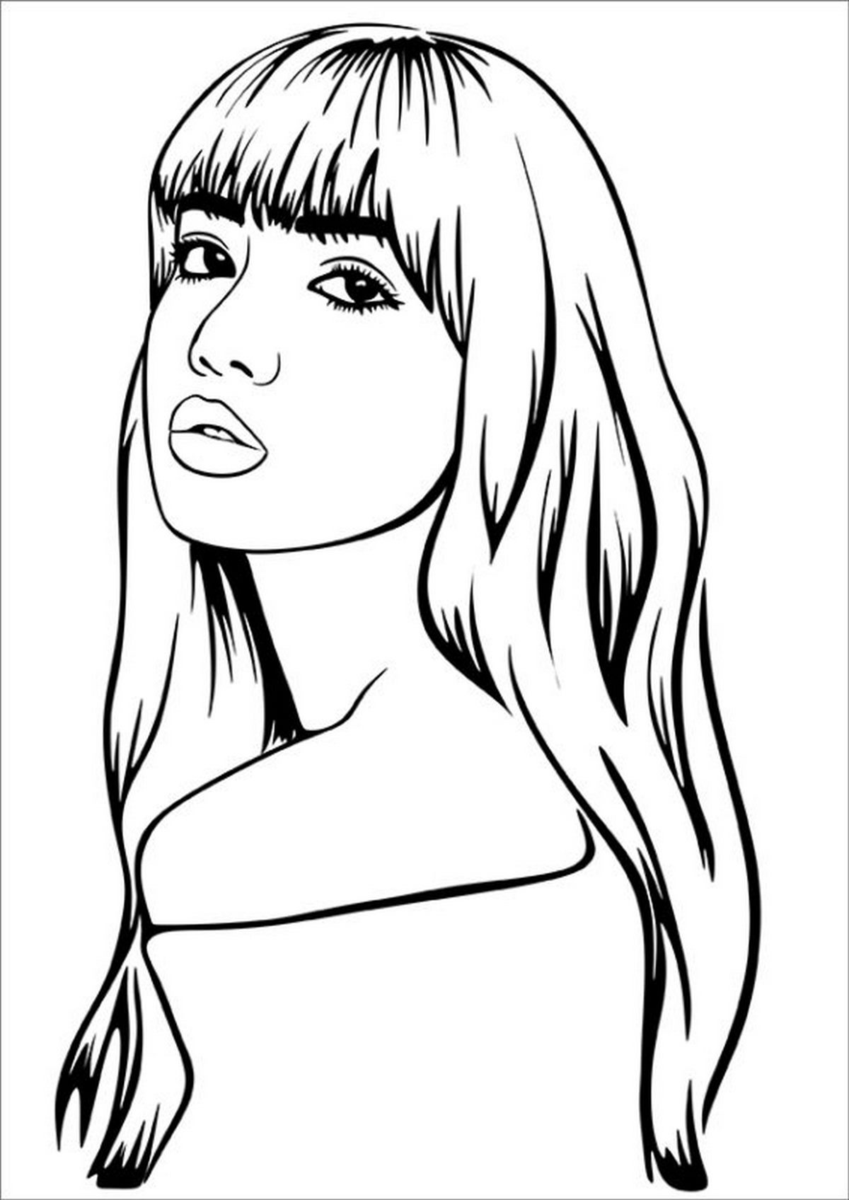 Tranh tô màu BLACKPINK Lisa