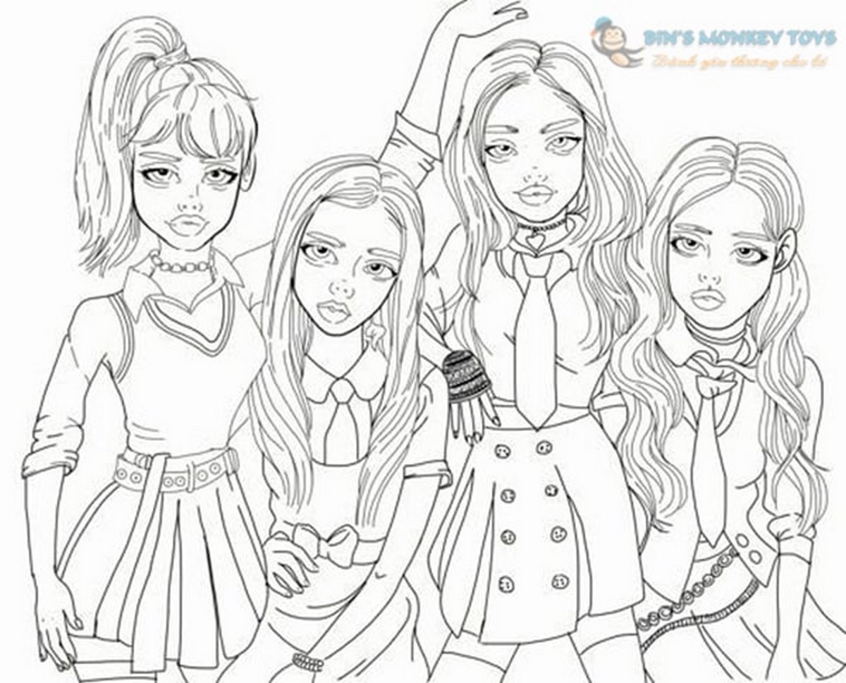 Tranh tô màu BLACKPINK số 8