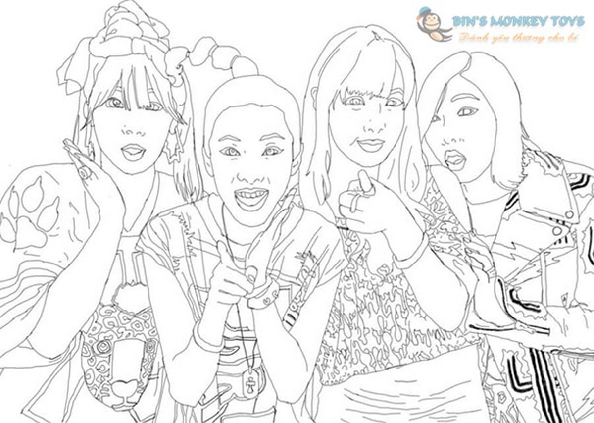 Tranh tô màu BLACKPINK số 12