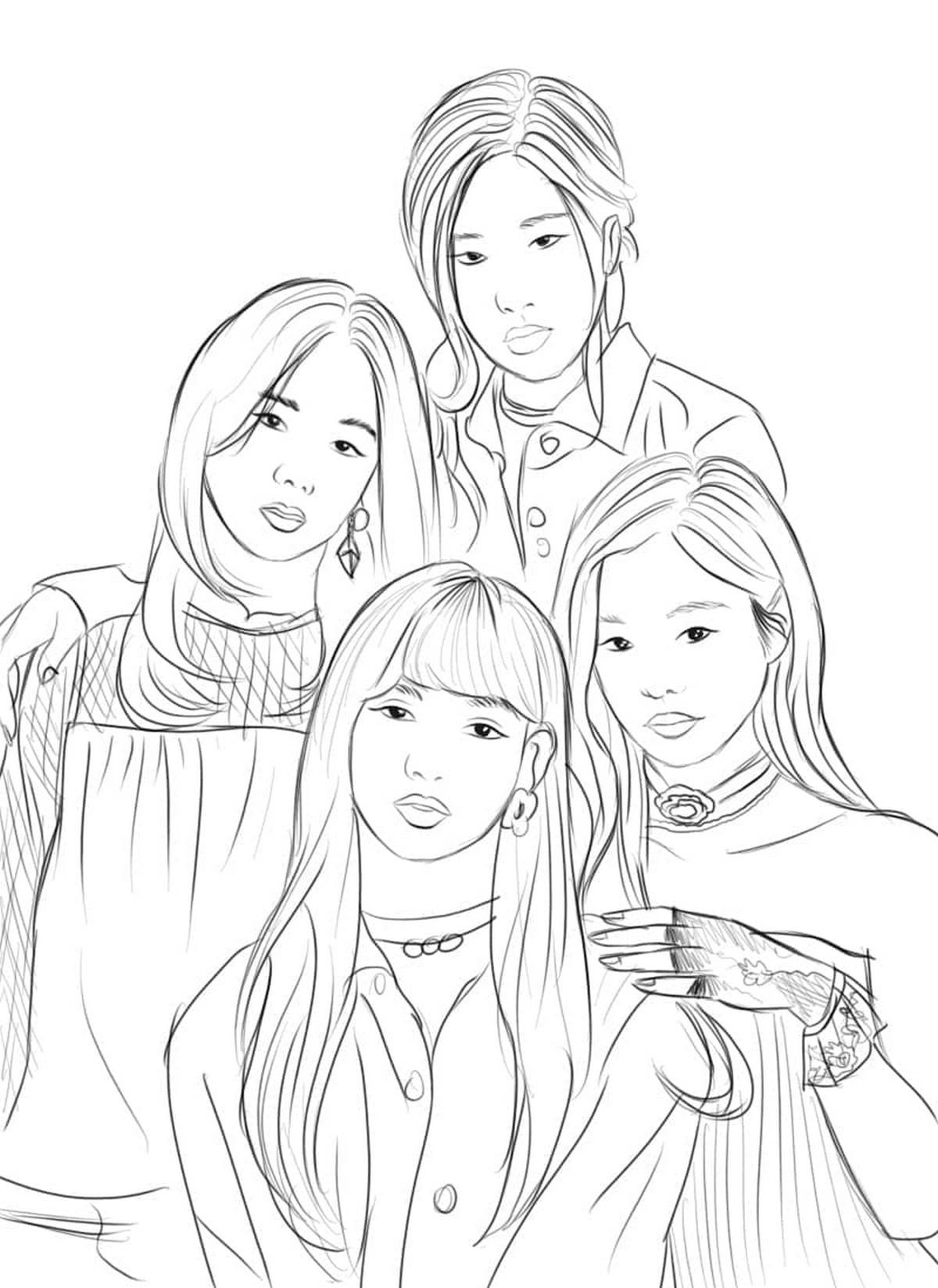 Tranh tô màu BLACKPINK số 2