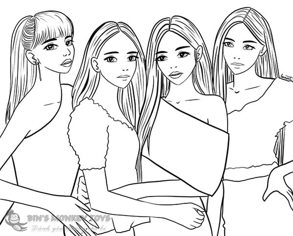Tranh tô màu BLACKPINK số 13