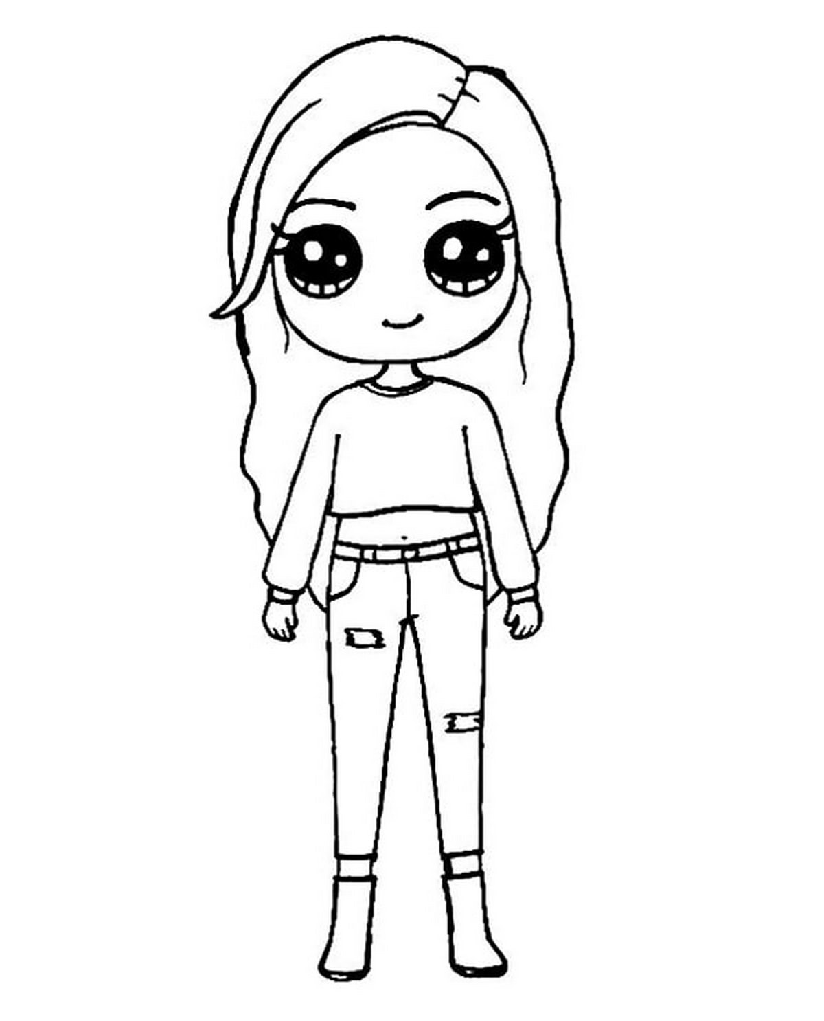 Tranh tô màu BLACKPINK chibi số 1