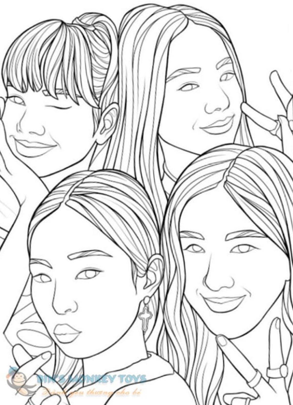 Tranh tô màu BLACKPINK số 14
