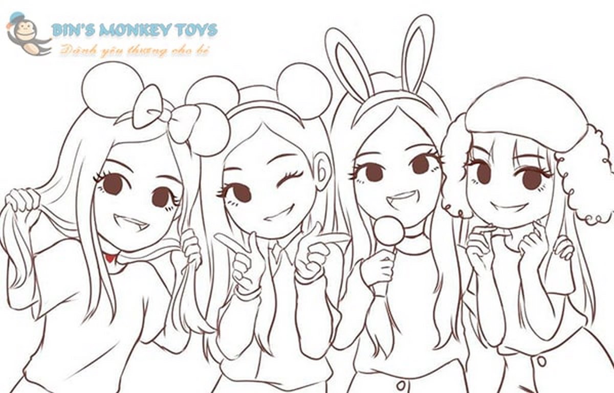 Tranh tô màu BLACKPINK số 