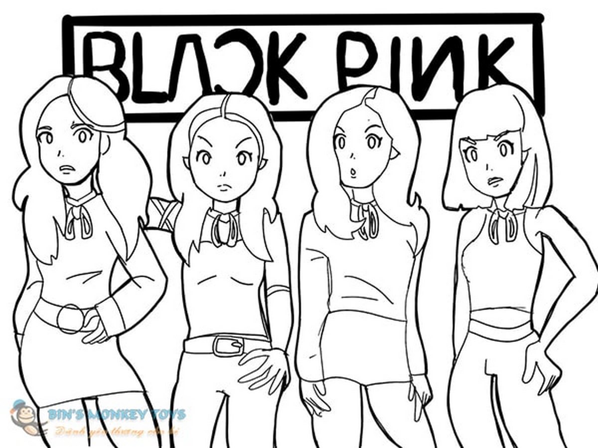 Tranh tô màu BLACKPINK số 
