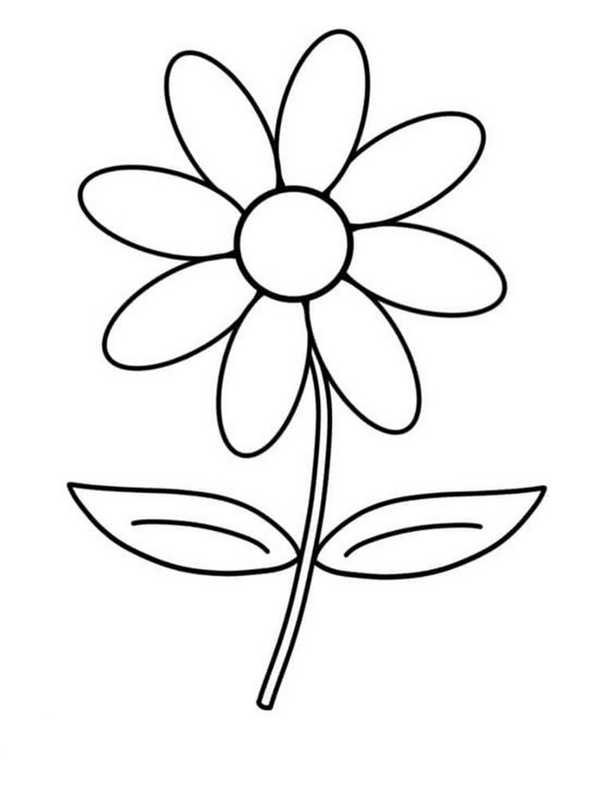 Tranh tô màu bông hoa số 3