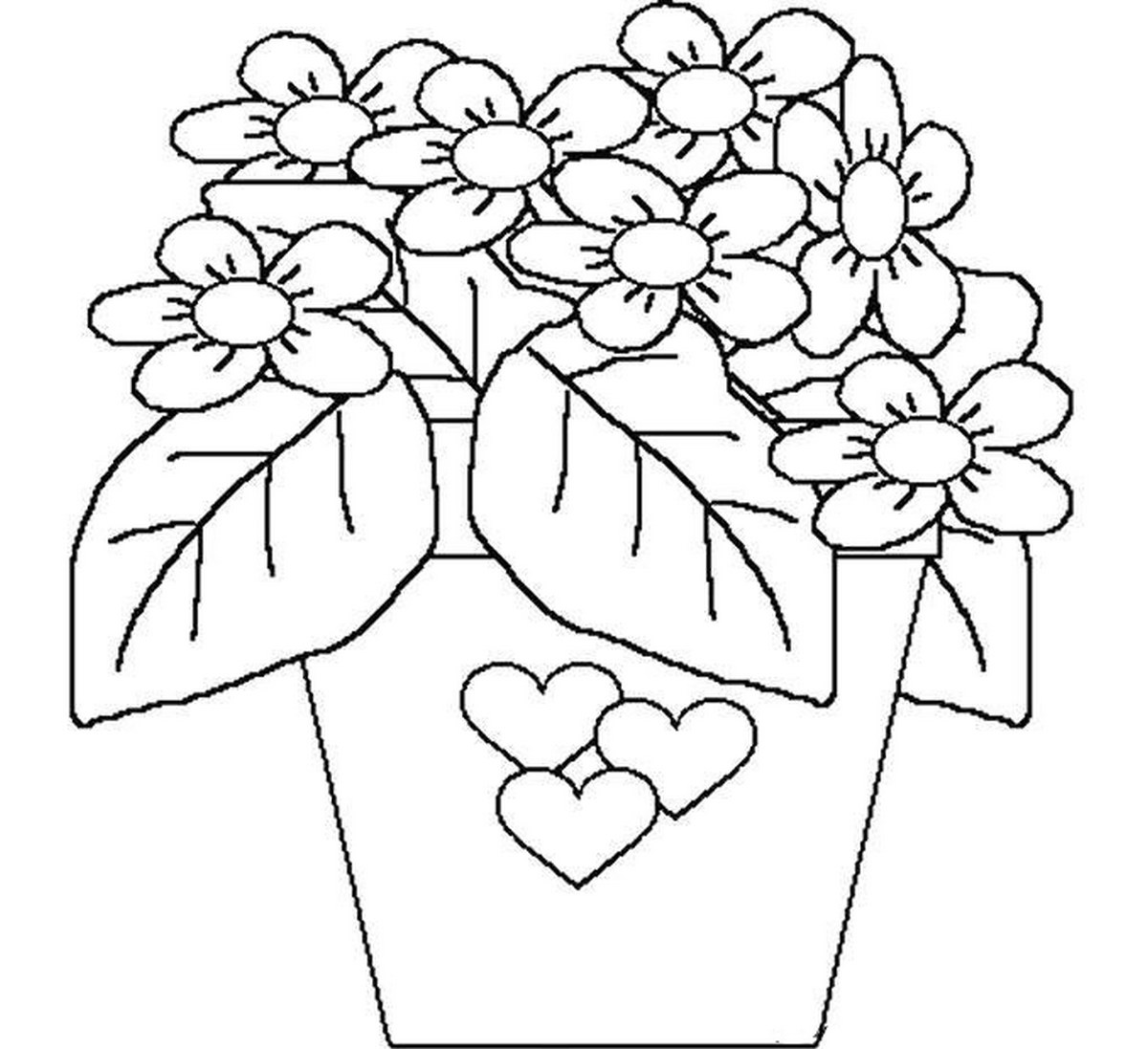 Tranh tô màu bông hoa số 108