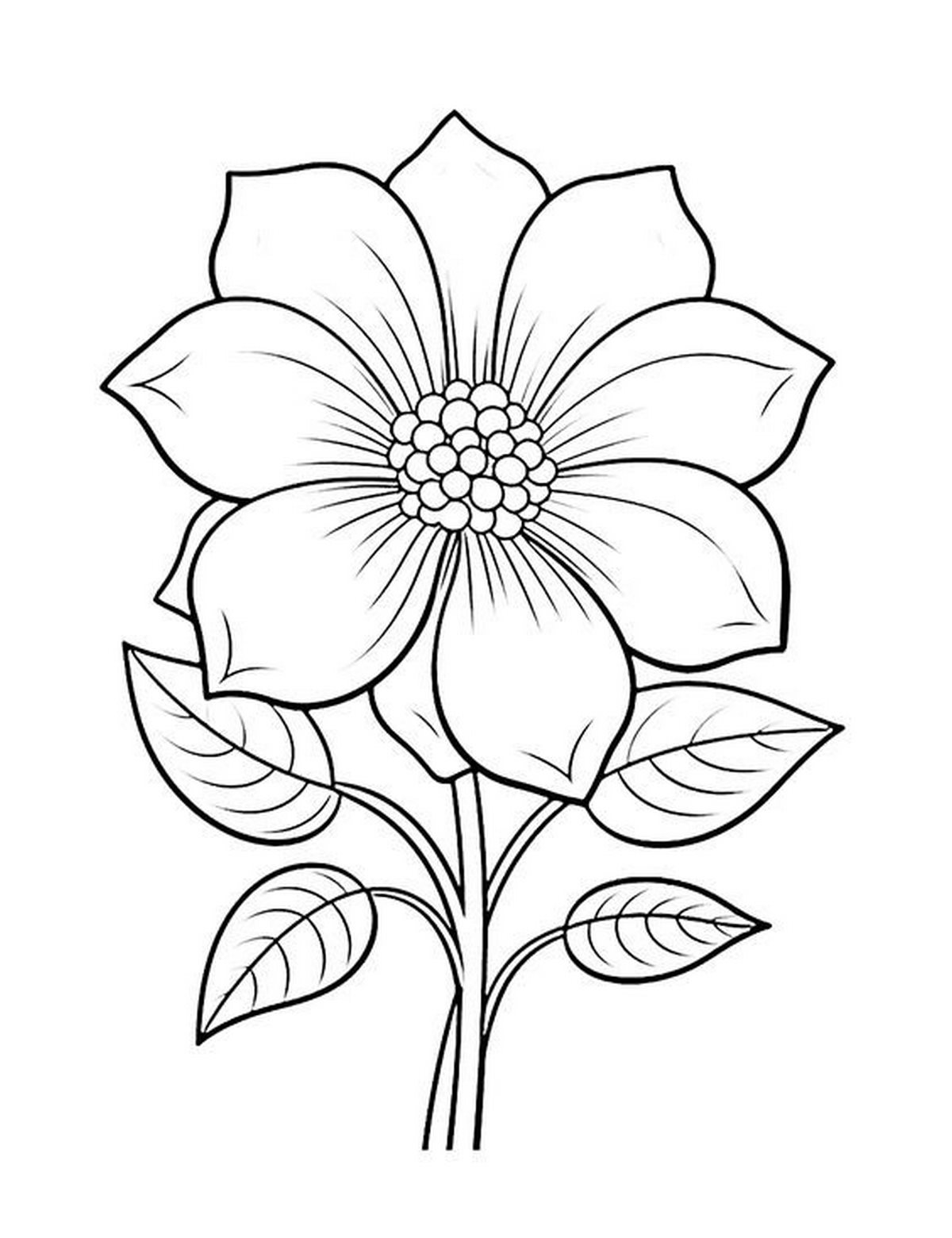 Tranh tô màu bông hoa số 110