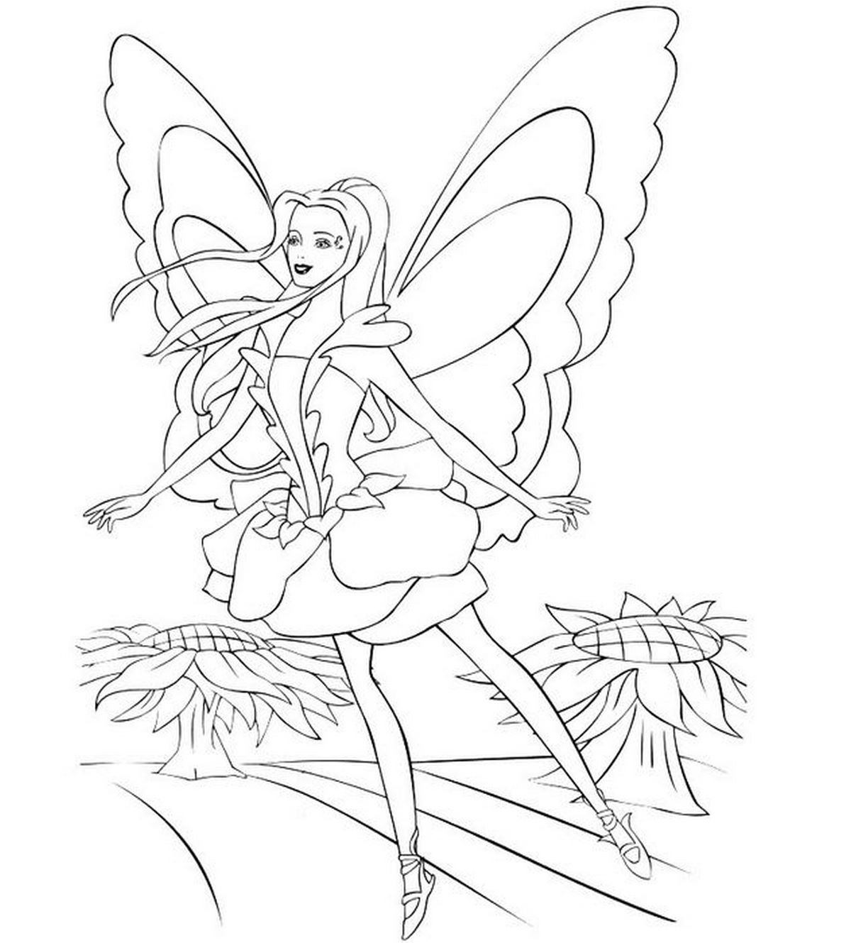 Tranh tô màu búp bê Barbie số 98