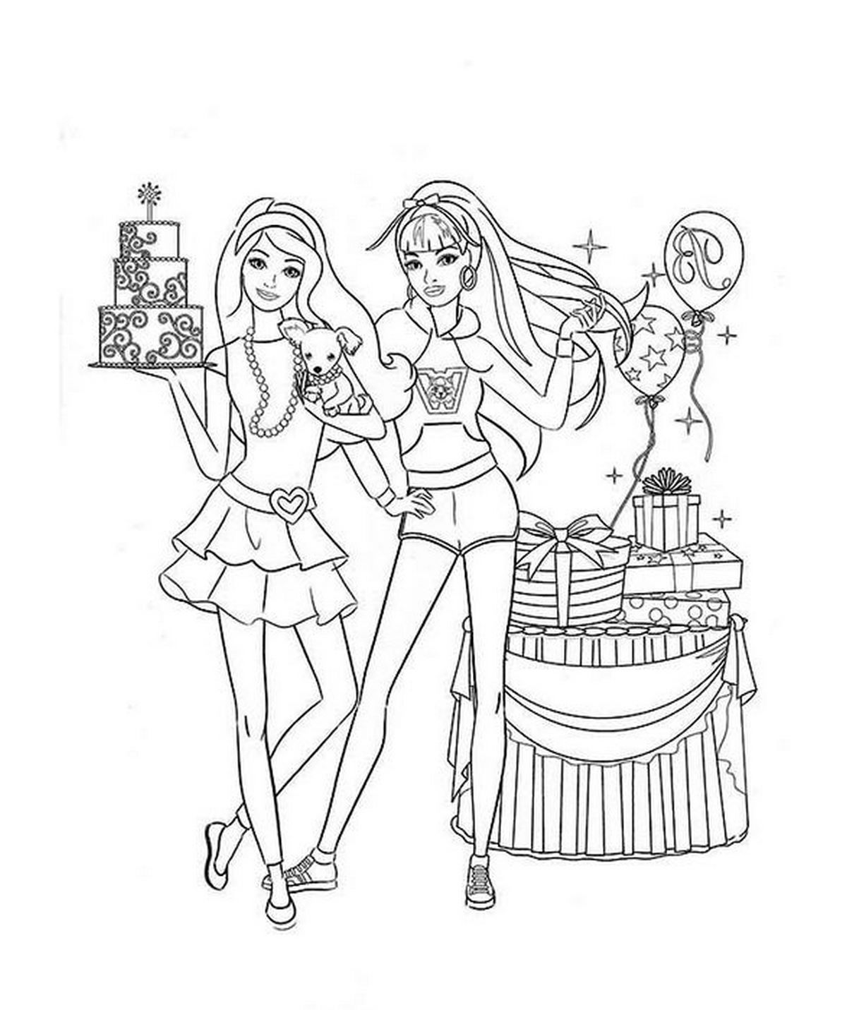 Tranh tô màu búp bê Barbie số 33