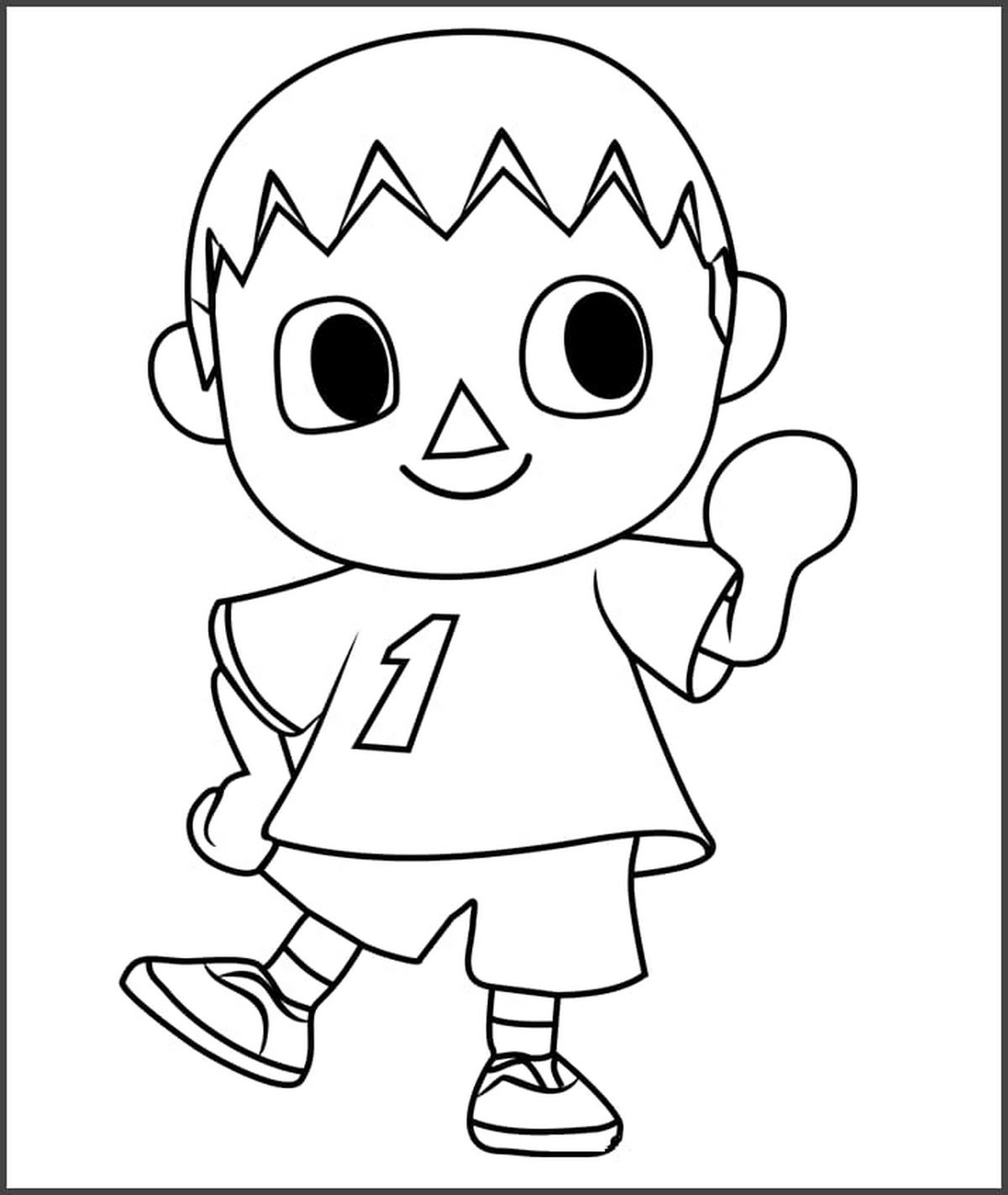 Tranh tô màu búp bê chibi số 4