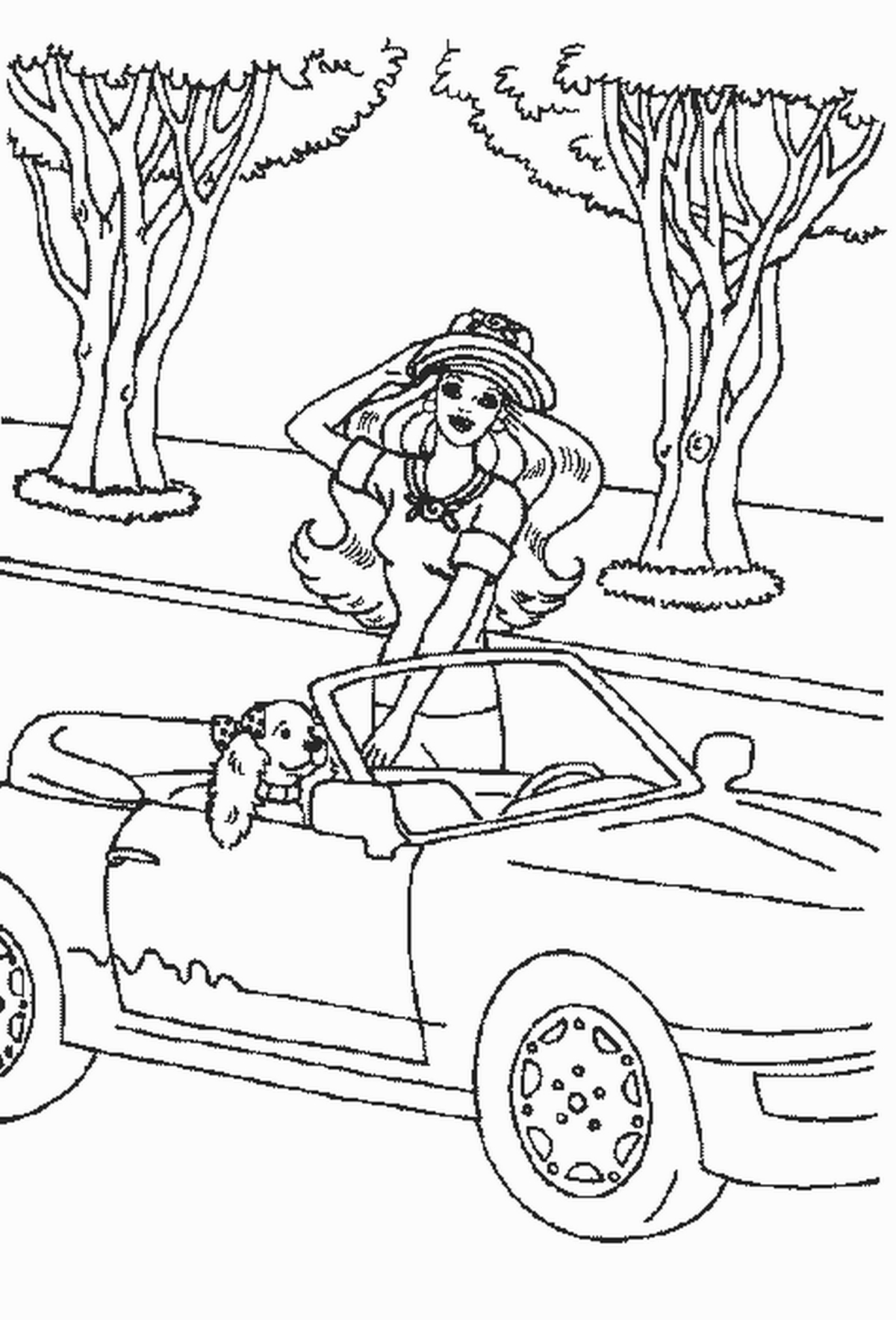 Tranh tô màu búp bê Barbie số 14