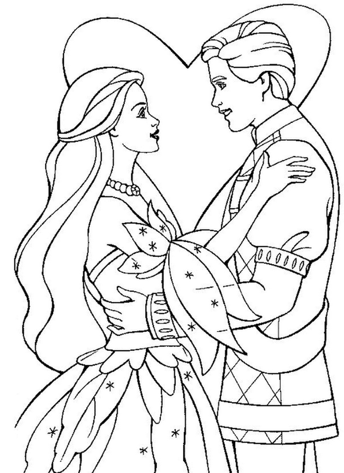 Tranh tô màu búp bê Barbie số 17