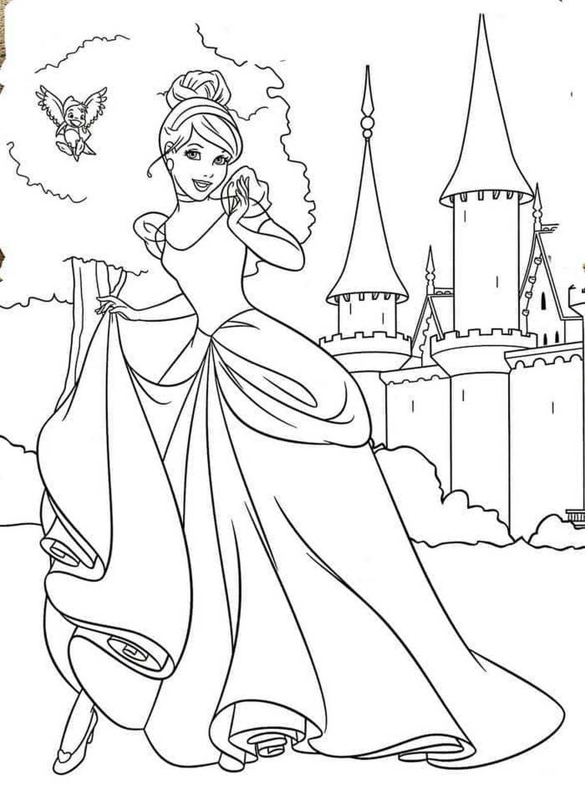 Tranh tô màu búp bê Barbie số 55