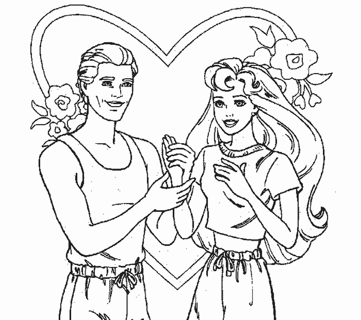 Tranh tô màu búp bê Barbie số 57