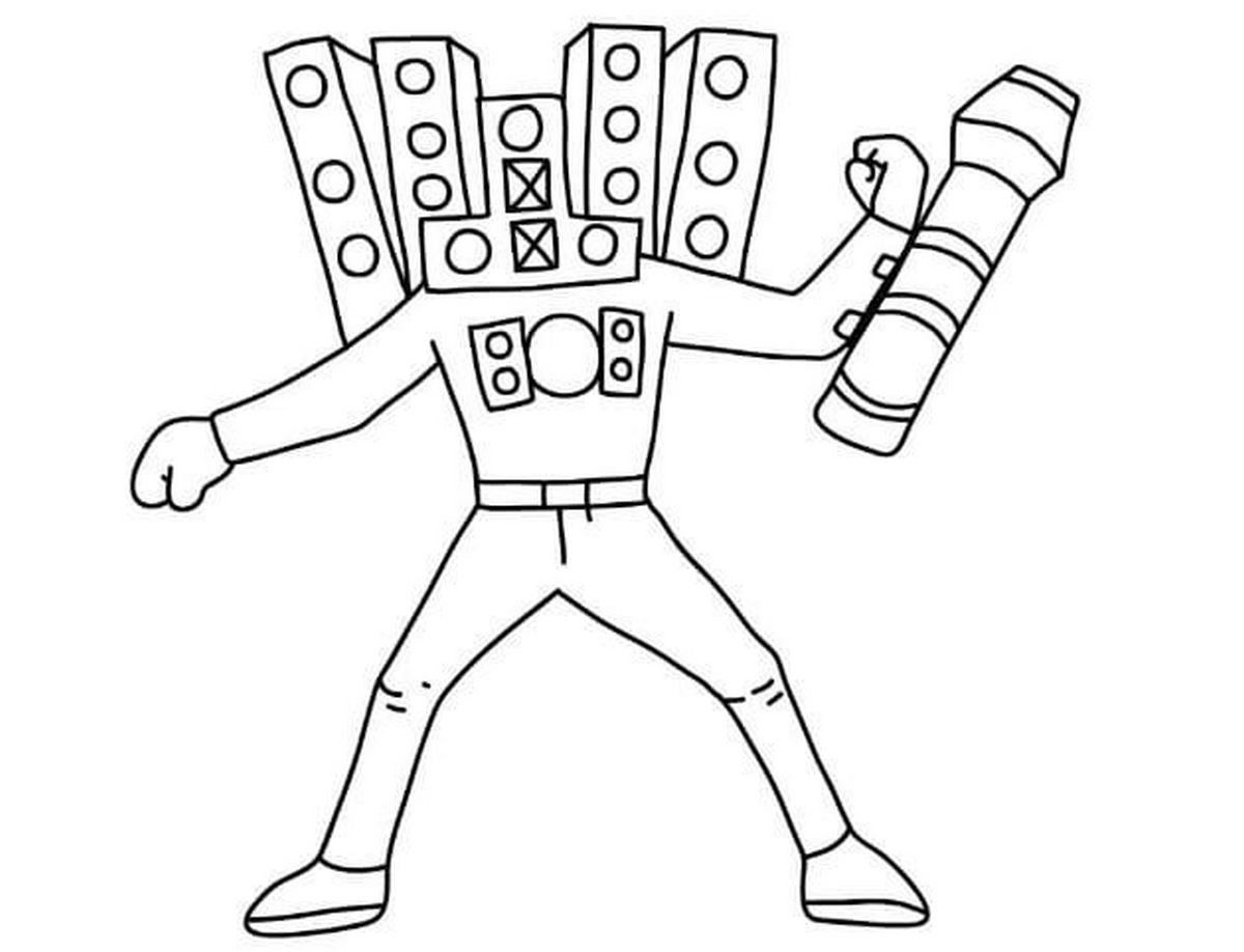 Tranh tô màu cameraman số 30 Tranh tô màu cameraman số 30