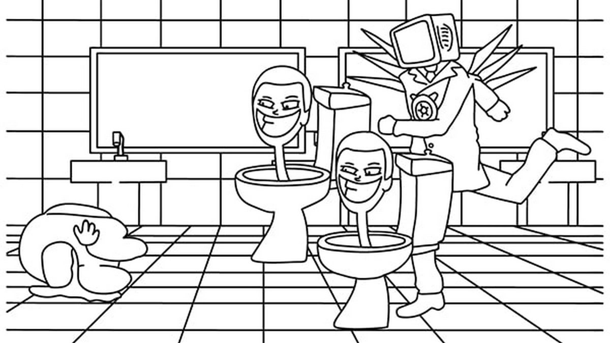 Tranh tô màu cameraman số 20 Tranh tô màu cameraman số 20