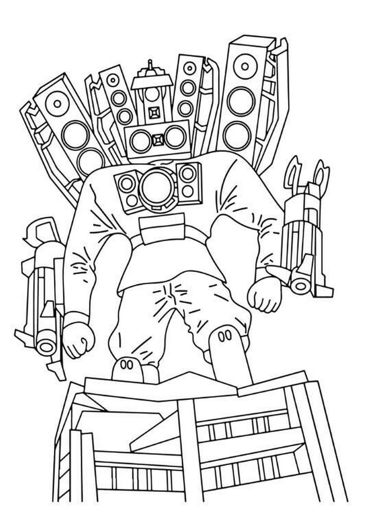 Tranh tô màu cameraman số 22 Tranh tô màu cameraman số 22