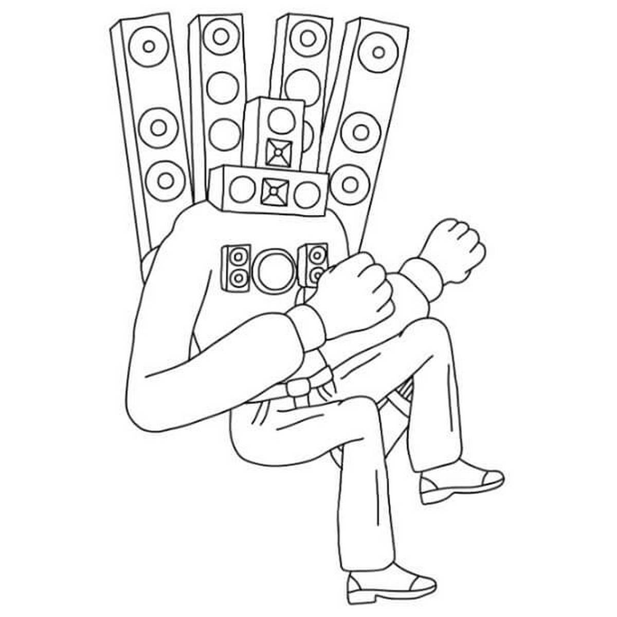 Tranh tô màu cameraman số 21 Tranh tô màu cameraman số 21