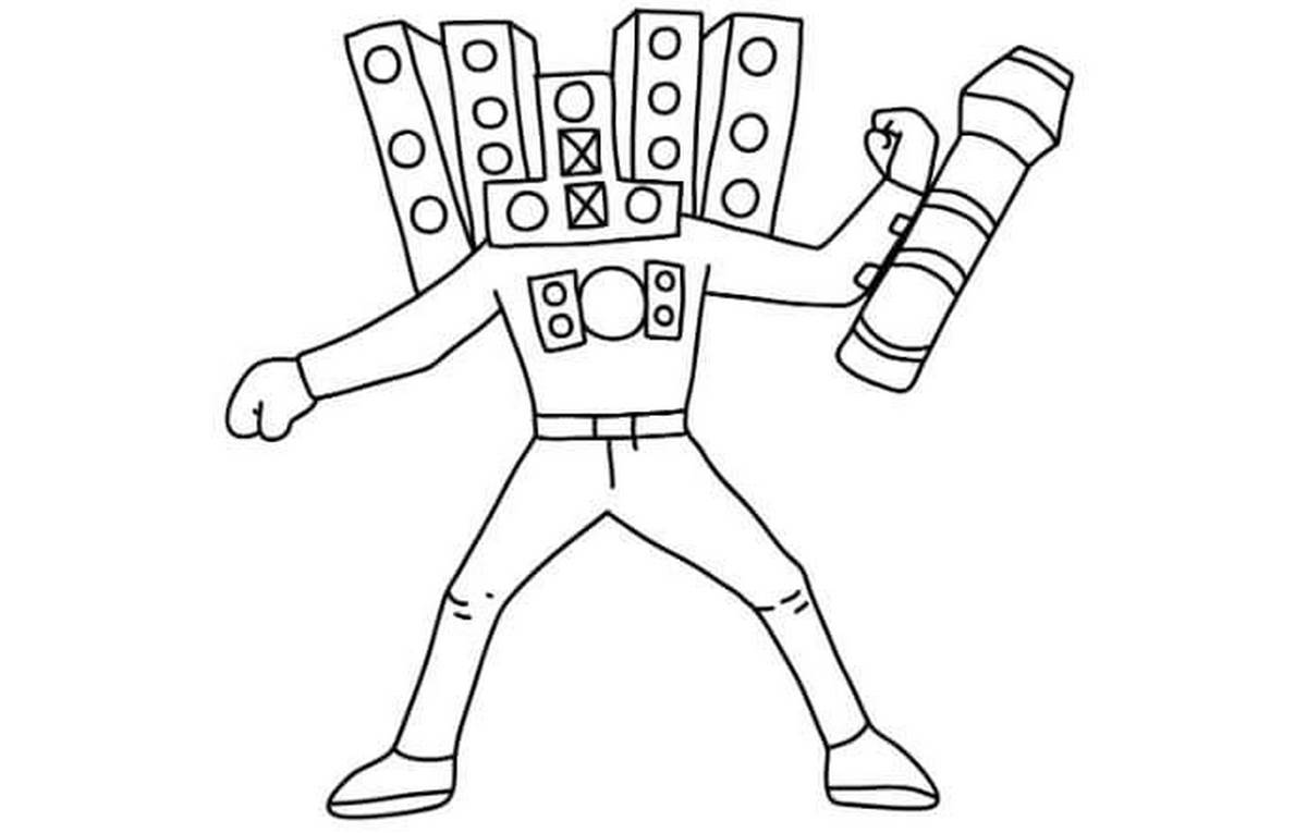 Tranh tô màu cameraman số 18 Tranh tô màu cameraman số 18