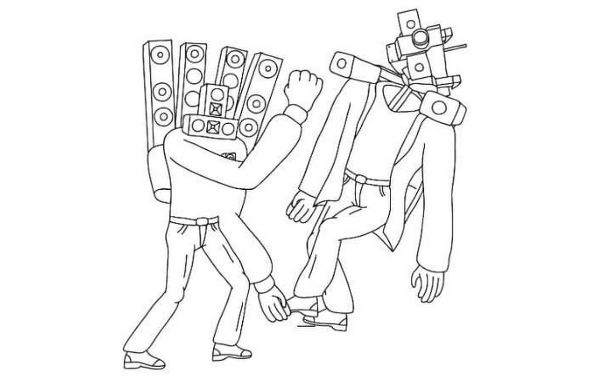 Tranh tô màu cameraman số 17 Tranh tô màu cameraman số 17