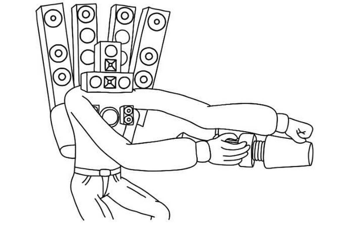 Tranh tô màu cameraman số 14 Tranh tô màu cameraman số 14