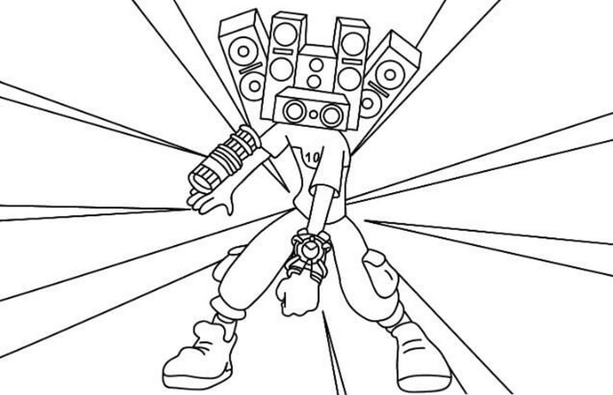 Tranh tô màu cameraman số 11 Tranh tô màu cameraman số 11