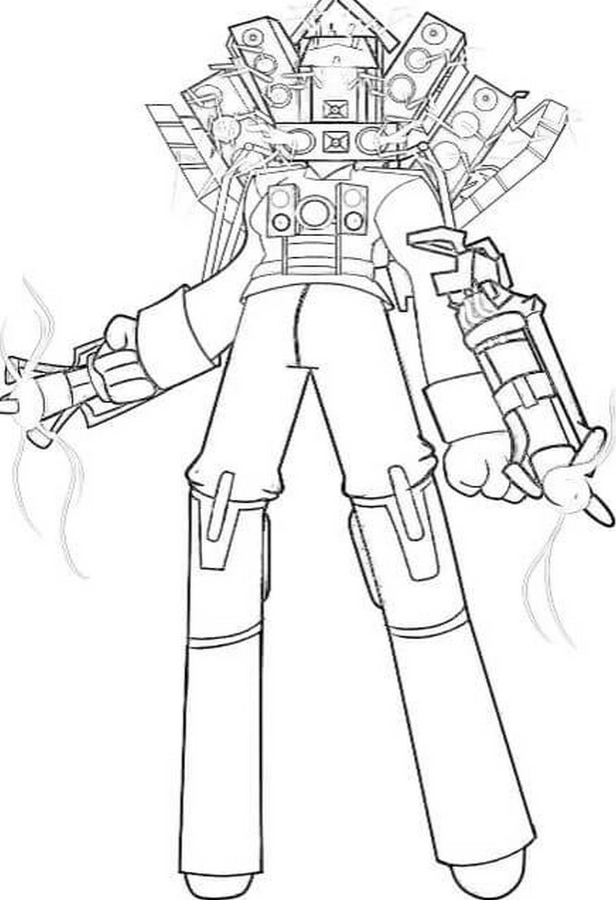 Tranh tô màu cameraman số 10 Tranh tô màu cameraman số 10