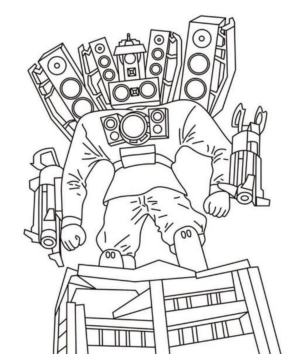 Tranh tô màu cameraman số 7 Tranh tô màu cameraman số 7