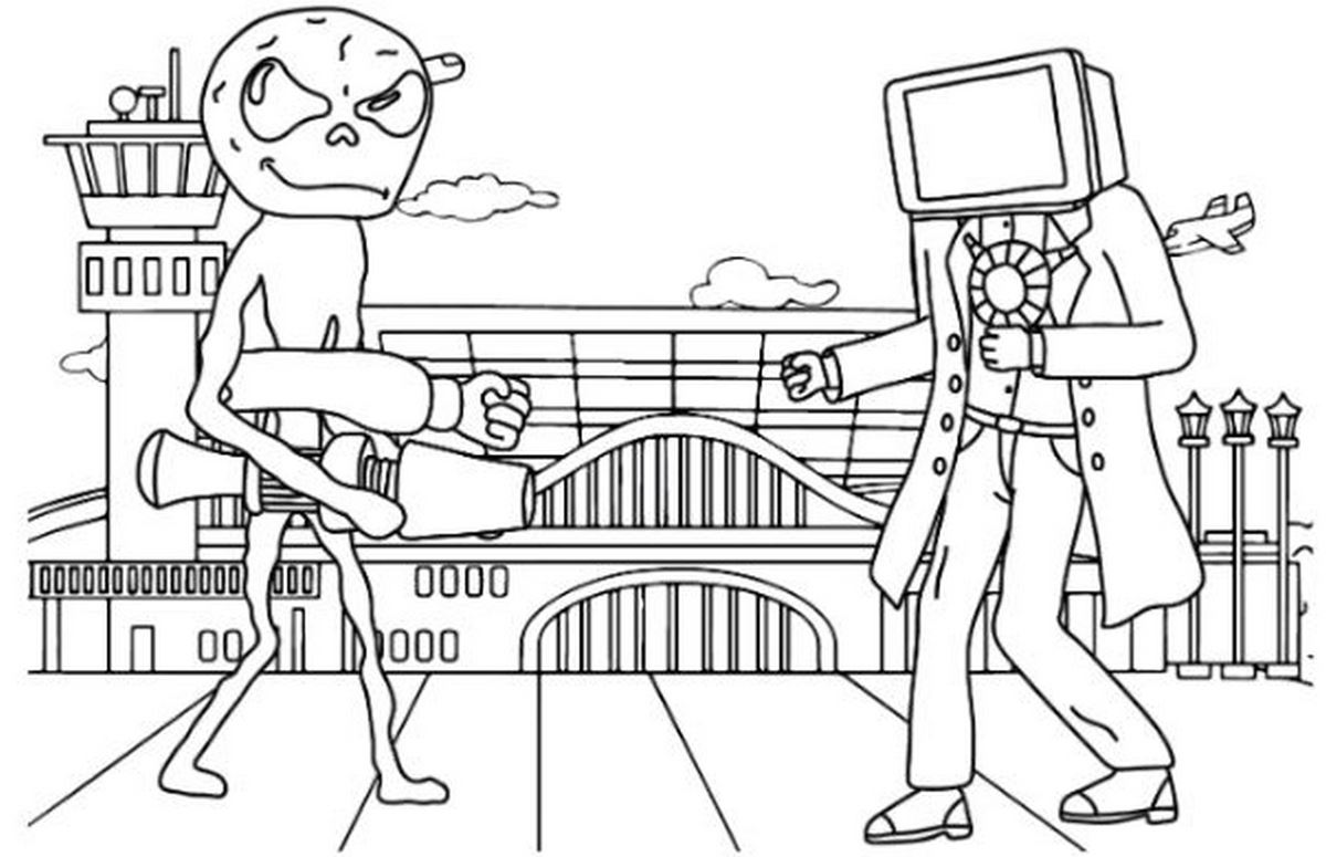 Tranh tô màu cameraman số 50 Tranh tô màu cameraman số 50