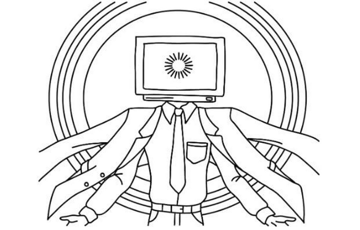 Tranh tô màu cameraman số 52 Tranh tô màu cameraman số 52