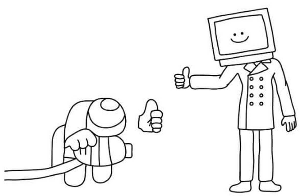 Tranh tô màu cameraman số 54 Tranh tô màu cameraman số 54